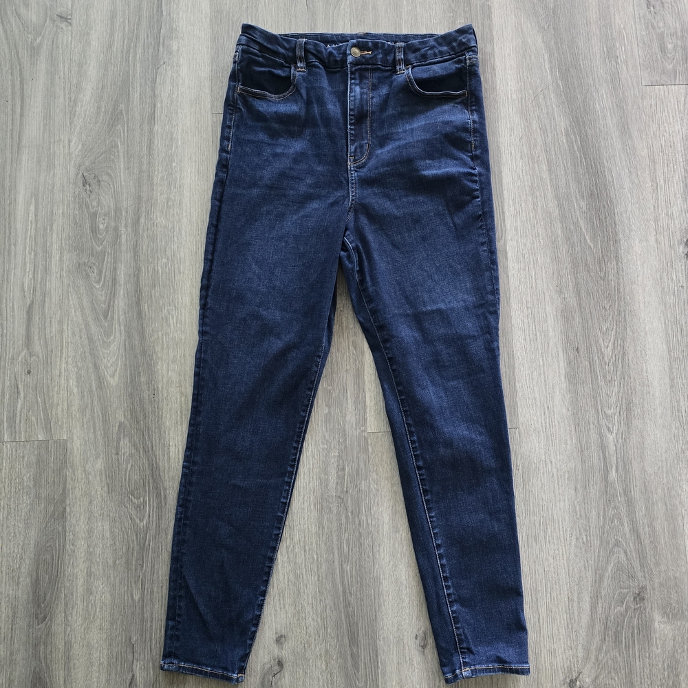 American Eagle Outfitters Dark Blue High Rise Jeans
